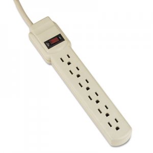 Innovera IVR73304 Six-Outlet Power Strip, 4 ft Cord, 1.94 x 10.19 x 1.19, Ivory