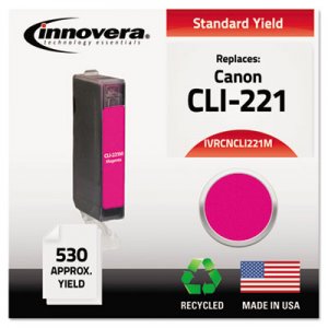 Innovera IVRCNCLI221M Remanufactured 2948B001 (CLI-221) Ink, Magenta