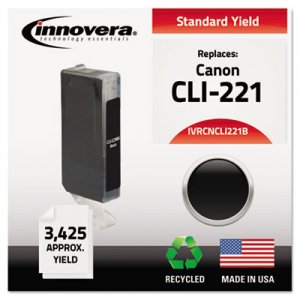 Innovera IVRCNCLI221B Remanufactured 2946B001 (CLI-221) Ink, Black