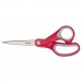 Scotch 1428 Multi-Purpose Scissors, Pointed, 8" Length, 3-3/8" Cut, Red/Gray