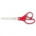Scotch 1427 Multi-Purpose Scissors, Pointed, 7" Length, 3-3/8" Cut, Red/Gray