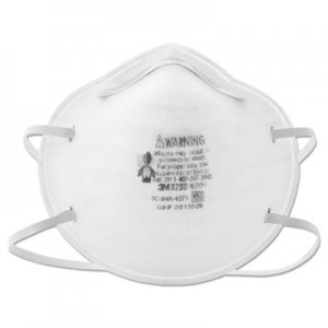 3M MMM8200 N95 Particle Respirator 8200 Mask, 20/Box