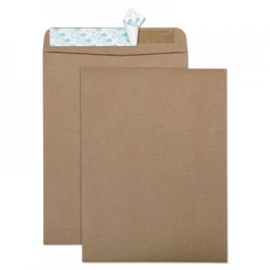 Quality Park QUA44511 100% Recycled Brown Kraft Redi-Strip Envelope, #10 1/2, Cheese Blade Flap, Redi-Strip Closure, 9