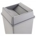 Rubbermaid Commercial RCP2664GRAY Untouchable Square Swing Top Lid, Plastic, 20.13w x 20.13d x 6.25h, Gray