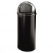 Rubbermaid Commercial RCP816088BK Marshal Classic Container, Round, Polyethylene, 15gal, Black