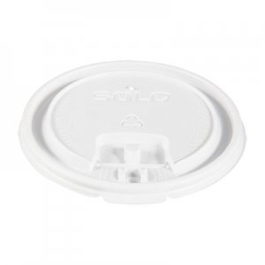 Dart SCCLB3161 Lift Back and Lock Tab Cup Lids, 10-24 oz Cups, White, 100/Sleeve, 20 Sleeves/CT