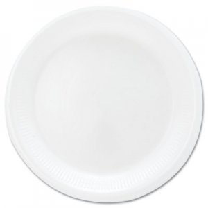 SOLO Cup Company 6PWQRPK Mediumweight Foam Dinnerware, Plates, 6" Diameter, White, 125/Pack