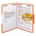 Smead 12540 Folders, Two Fasteners, 1/3 Cut Assorted Top Tabs, Letter, Orange, 50/Box
