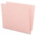 Smead SMD25610 Reinforced End Tab Colored Folders, Straight Tab, Letter Size, Pink, 100/Box