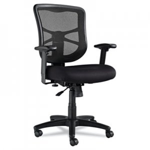 Alera ALEEL42BME10B Elusion Series Mesh Mid-Back Swivel/Tilt Chair, Black