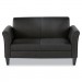 Alera ALERL22LS10B Reception Lounge Furniture, Loveseat, 55-1/2w x 31-1/2d x 32h, Black