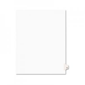 Avery AVE01074 Preprinted Legal Exhibit Side Tab Index Dividers, Avery Style, 10-Tab, 74, 11 x 8.5, White, 25