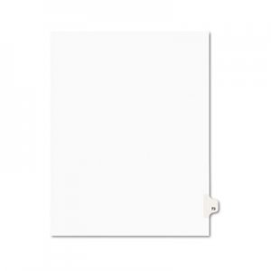 Avery AVE01073 Preprinted Legal Exhibit Side Tab Index Dividers, Avery Style, 10-Tab, 73, 11 x 8.5, White, 25