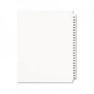 Avery AVE01346 Preprinted Legal Exhibit Side Tab Index Dividers, Avery Style, 25-Tab, 401 to 425, 11 x 8.5