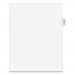 Avery AVE01393 Avery-Style Preprinted Legal Side Tab Divider, Exhibit W, Letter, White, 25/Pack, (1393)