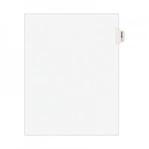 Avery AVE01392 Avery-Style Preprinted Legal Side Tab Divider, Exhibit V, Letter, White, 25/Pack, (1392)