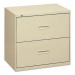 HON BSX482LL 400 Series Two-Drawer Lateral File, 36w x 19-1/4d x 28-3/8h, Putty