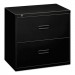 HON BSX482LP 400 Series Two-Drawer Lateral File, 36w x 18d x 28h, Black