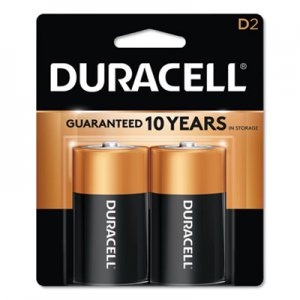 Duracell DURMN1300B2Z CopperTop Alkaline D Batteries, 2/Pack