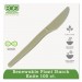 Eco-Products ECOEPS001PK Plant Starch Knife - 7", 50/PK