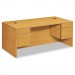 HON 10593CC 10500 Series 3/4-Height Double Pedestal Desk, 72w x 36d x 29-1/2h, Harvest