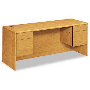 HON 10743CC 10700 Kneespace Credenza, 3/4 Height Pedestals, 72w x 24d x 29 1/2h, Harvest