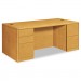 HON 10799CC 10700 Double Pedestal Desk w/Full Height Pedestals, 72w x 36d x 29 1/2h, Harvest