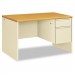 HON 38251CL 38000 Series Right Pedestal Desk, 48w x 30d x 29-1/2h, Harvest/Putty