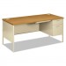 HON P3265RCL Metro Classic Right Pedestal Desk, 66w x 30d, Harvest/Putty