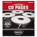 Vaultz VZ01415 Two-Sided CD Refill Pages for Three-Ring Binder, 50/Pack