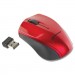 Innovera IVR62204 Mini Wireless Optical Mouse, 2.4 GHz Frequency/30 ft Wireless Range, Left/Right Hand Use, Red/Black