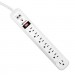 Innovera IVR71654 Surge Protector, 7 Outlets, 4 ft Cord, 1080 Joules, White