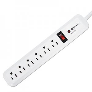 Innovera IVR71652 Surge Protector, 6 Outlets, 4 ft Cord, 540 Joules, White