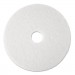 3M MMM08484 Super Polish Floor Pad 4100, 20" Diameter, White, 5/Carton