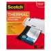 Scotch MMMTP385450 Letter Size Thermal Laminating Pouches, 3 mil, 11 1/2 x 9, 50/Pack