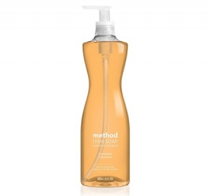 Method 00735 Dish Soap, Clementine, 18 oz Pump Bottle