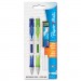 Paper Mate PAP1759214 Clear Point Mechanical Pencil, 0.9 mm, HB (#2.5), Black Lead, Assorted Barrel Colors, 2/Pack