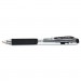 Pentel K437A WOW! Retractable Gel Pen, .7mm, Trans Barrel, Black Ink, Dozen