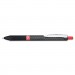 Pentel K497B Oh! Gel Retractable Roller Pen, .7mm, Black Barrel, Red Ink, Dozen