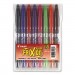 Pilot 31569 FriXion Ball Erasable Gel Ink Stick Pen, Assorted Ink, .7mm, 8/Pack Pouch