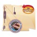 Smead 14555 SafeSHIELD Fastener Folders, Manila, Two Inch Capacity, Letter, 50/Box
