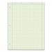 TOPS TOP35510 Engineering Computation Pad, Grid to Edge, 8 1/2 x 11, Green, 100 Sheets