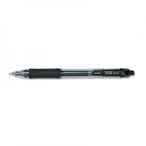 Zebra 46610 Sarasa Retractable Gel Pen, Black Ink, Bold, Dozen