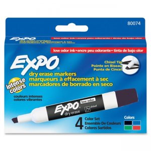 Sanford, L.P. 80074 Dry Erase Chisel Point Markers