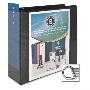 Business Source 28450 Basic D-Ring View Binder
