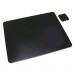 Artistic 2036LE Leather Desk Pad w/Coaster, 20 x 36, Black