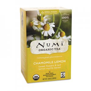 Numi 10150 Organic Teas and Teasans, 1.8oz, Chamomile Lemon, 18/Box
