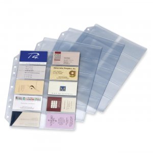 Cardinal 7860000 Poly Business Card Refill Page