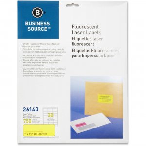 Business Source 26140 Fluorescent Laser Label