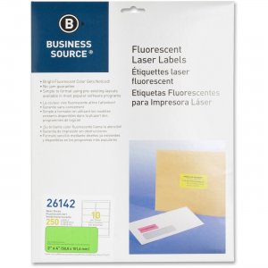 Business Source 26142 Fluorescent Laser Label